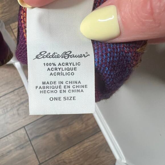 Eddie Bauer Multicolor Aztec Southwestern Vesper Blanket Shawl Wrap Blanket OS - Picture 7 of 7